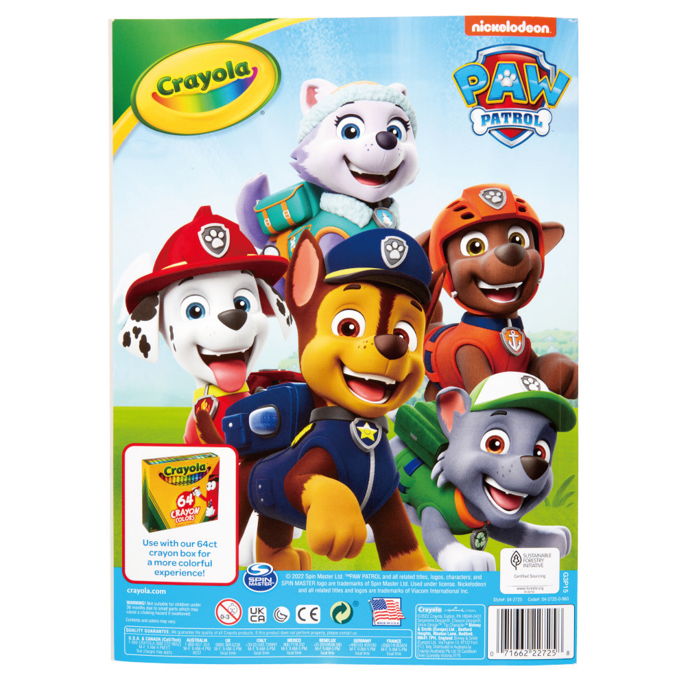 96PG Coloring Book; Paw Patrol