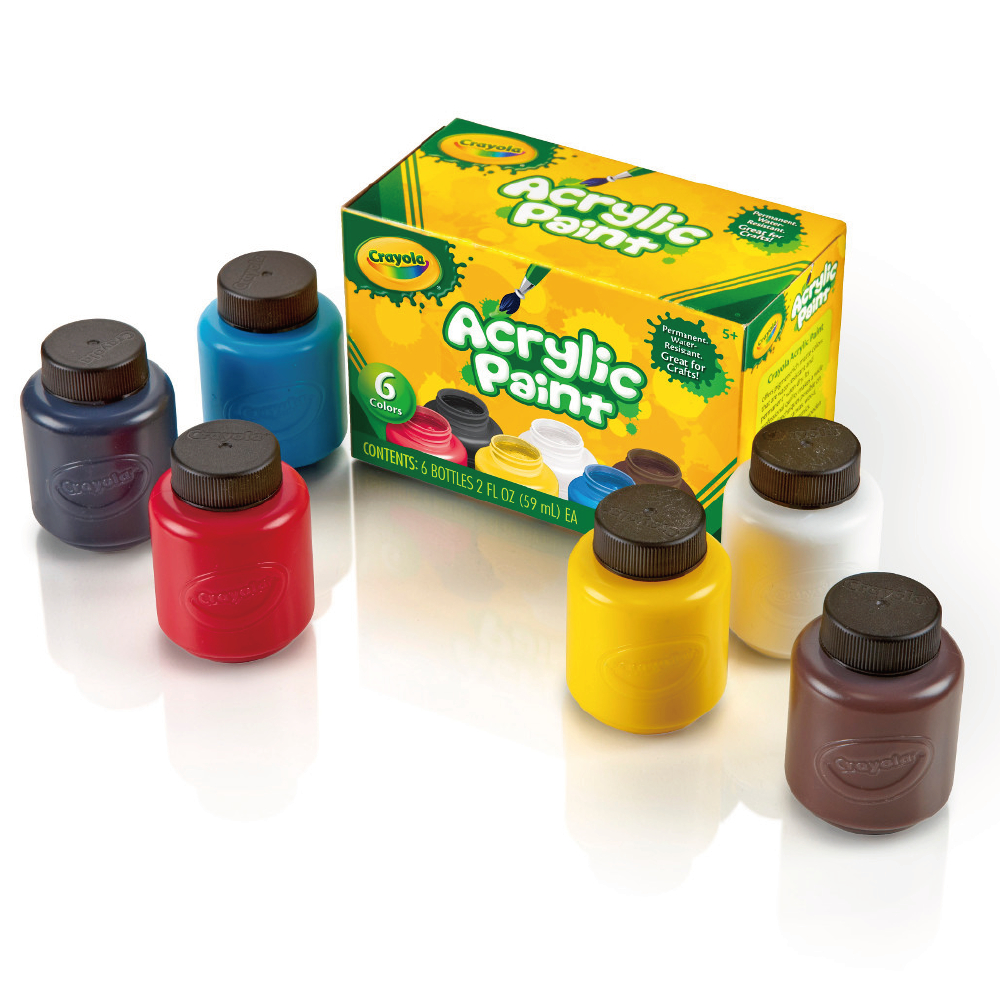 6 ct. 2 oz. Acrylic Paint Classic Colors