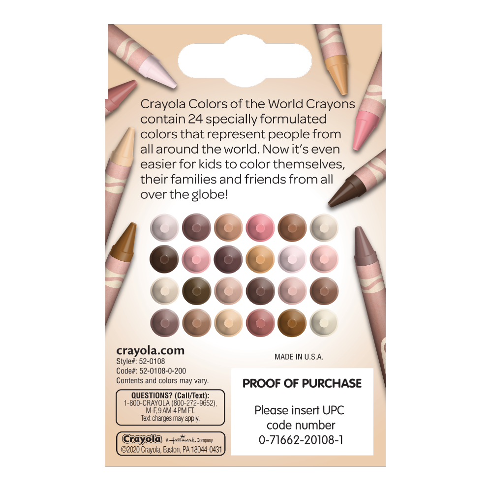 Colors of the World- Crayons 24 Pack