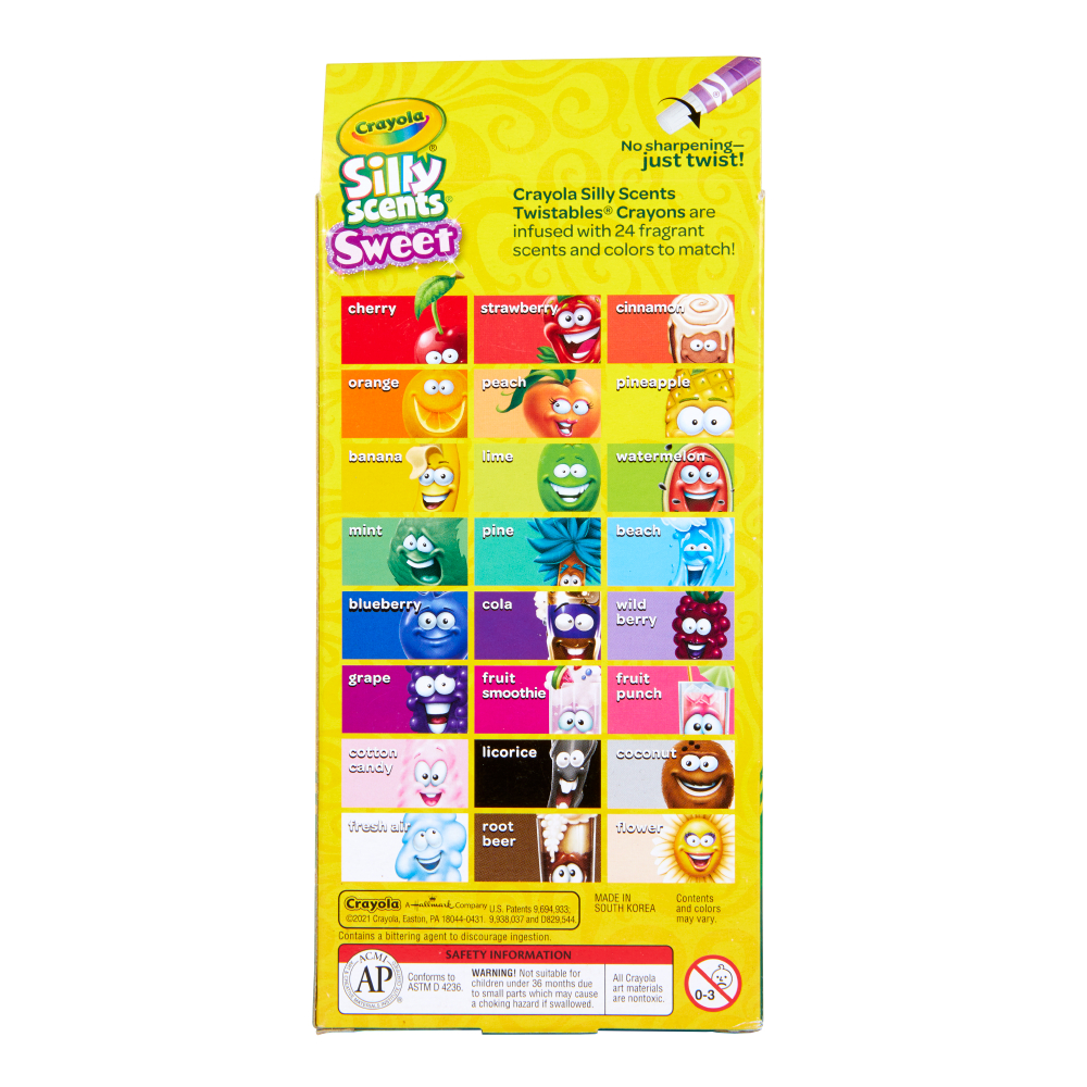 Silly Scents Mini Twistable Crayon 24ct