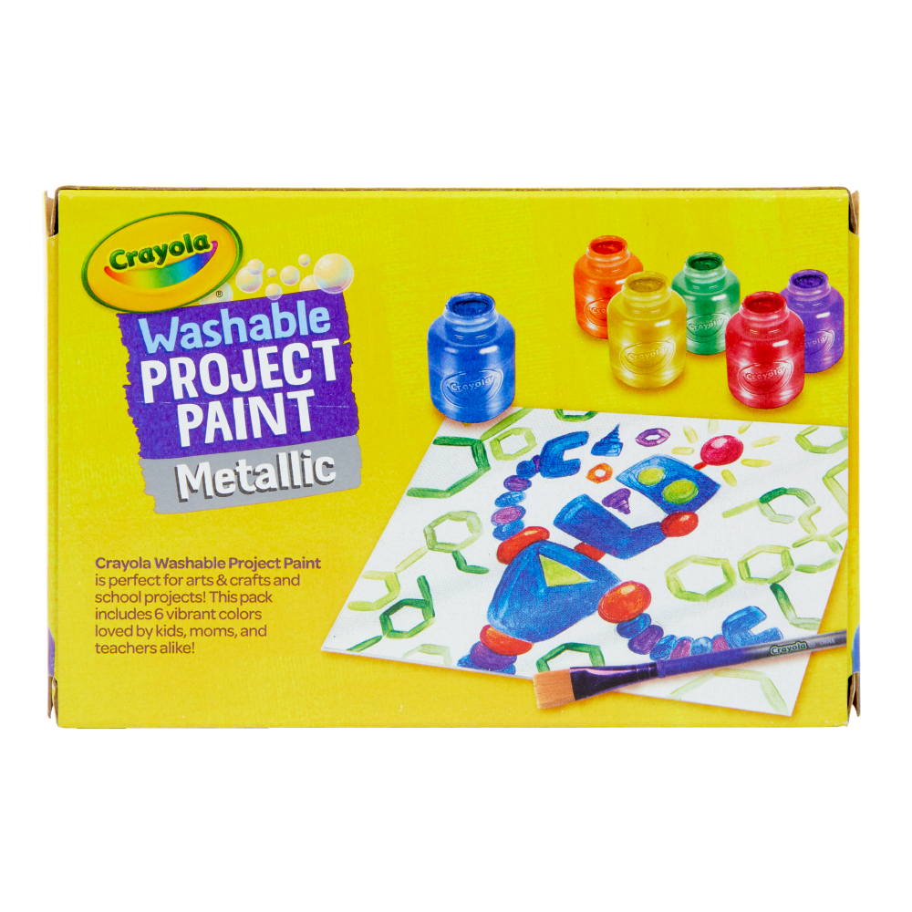 6 ct. Washable ProjectPaint; Metallic - 2 oz. Bottles