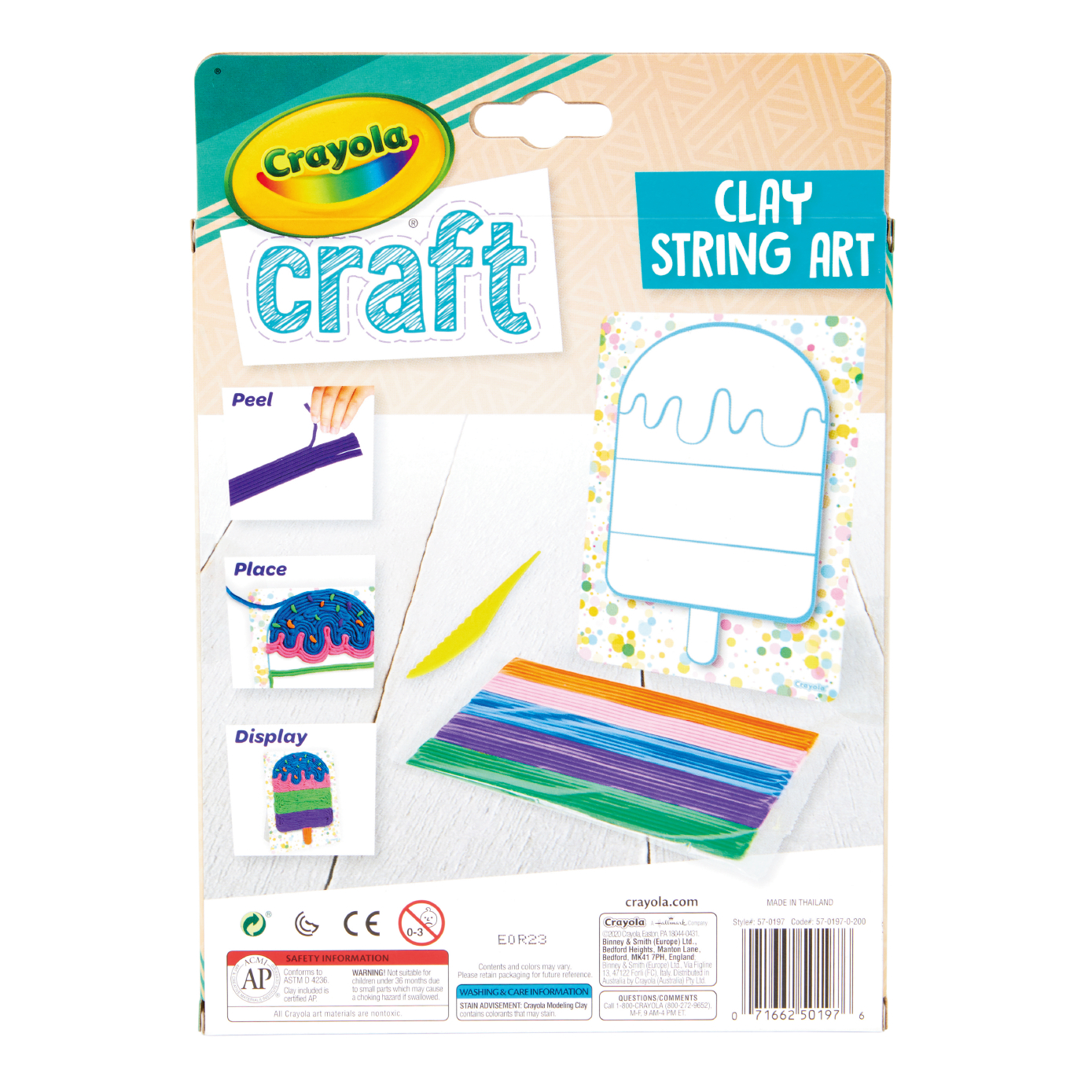 Craft Clay String Art Set - Popsicle