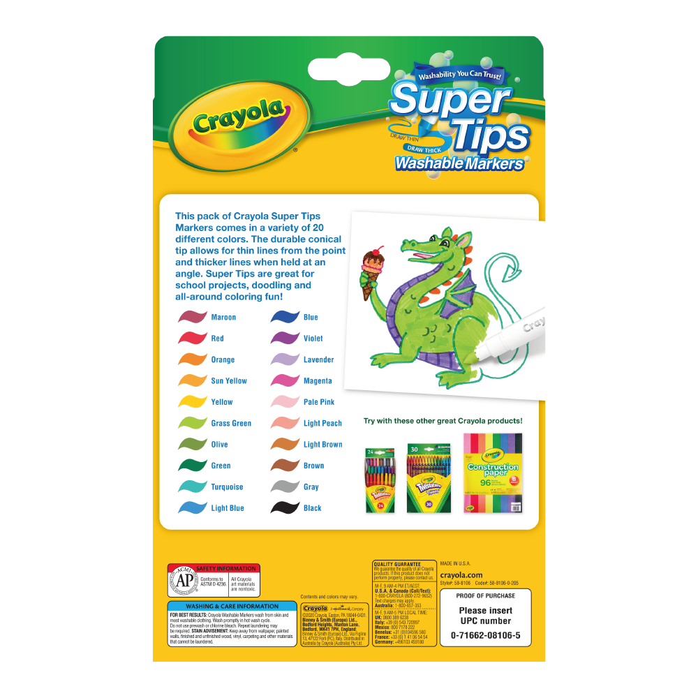 Super Tip Markers 20ct