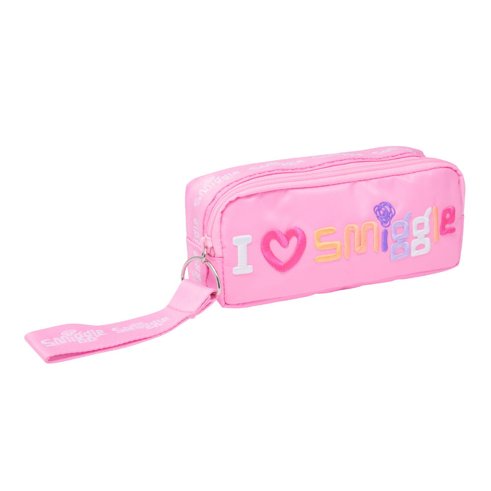 Smiggler Oblong Pencil Case - Pink
