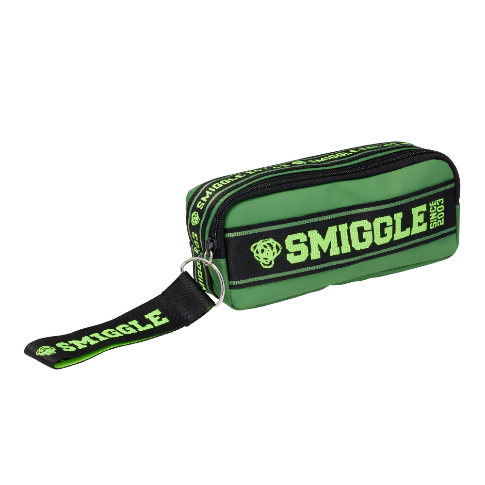 Smiggler Oblong Pencil Case - Green