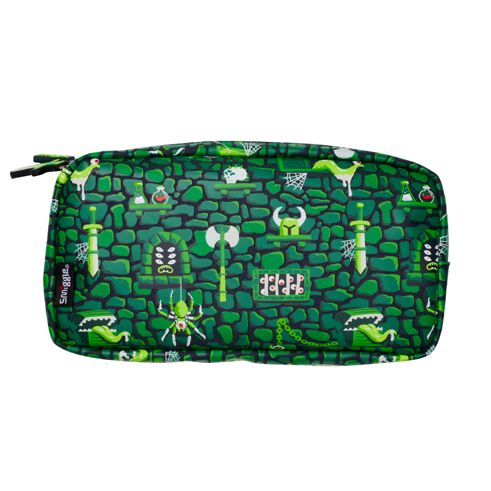 Hi There Pocket Character Pencil Case (Green)