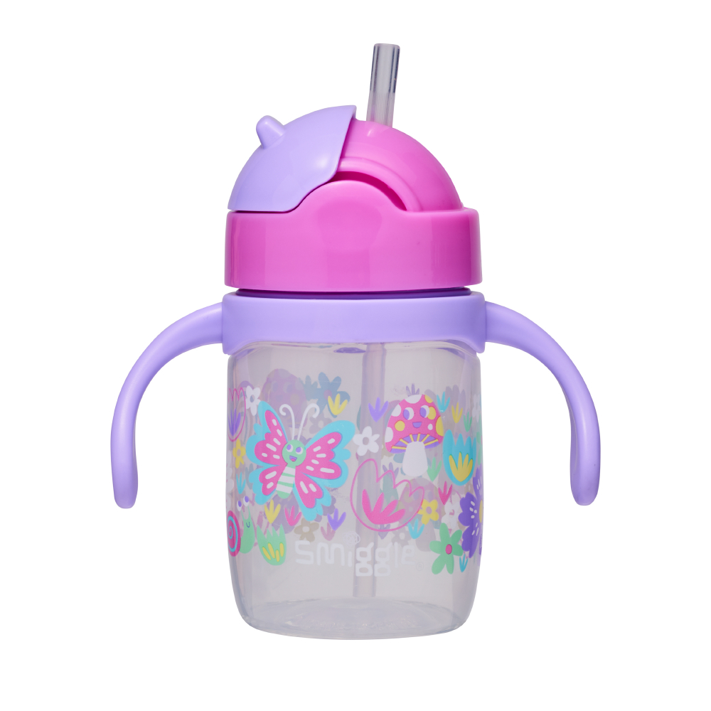 Over And Under Teeny Tiny Plastic Sippy Bottle 230mL - Lilac