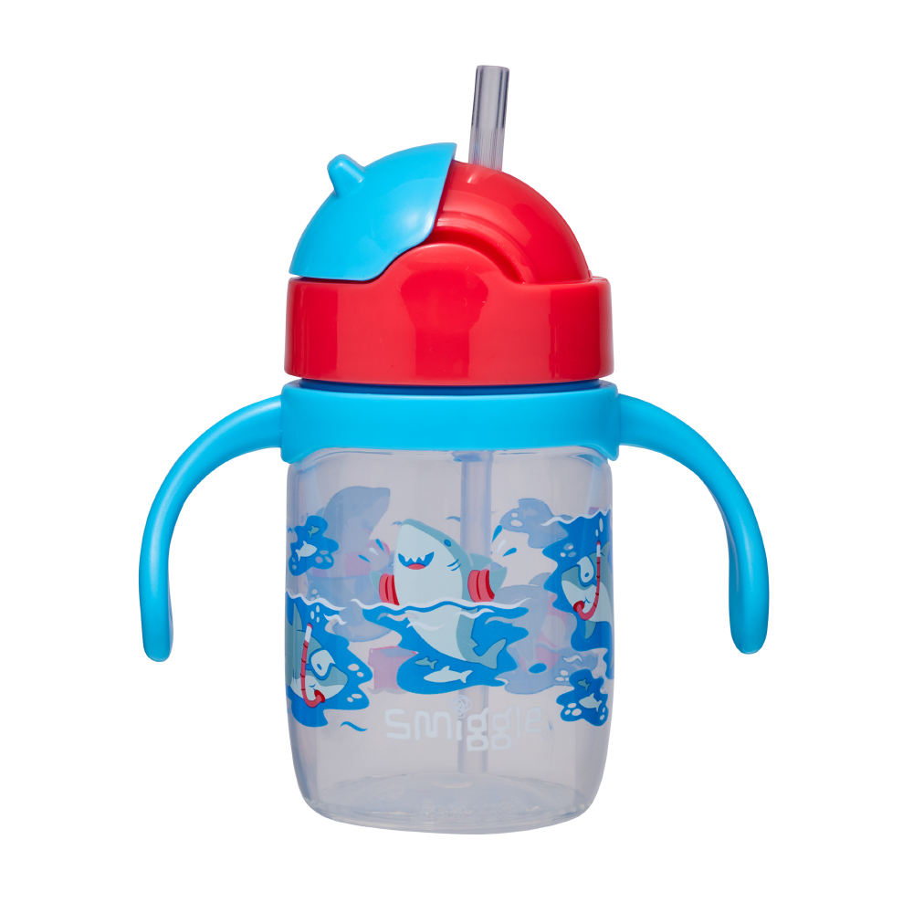 Over And Under Teeny Tiny Plastic Sippy Bottle 230mL - Blue