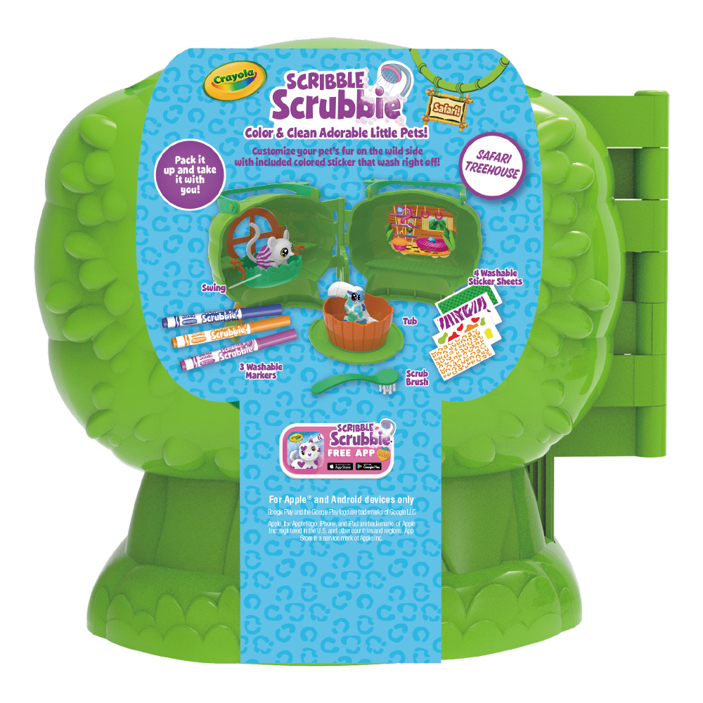 Scribble Scrubbie Pets - Safari Treehouse