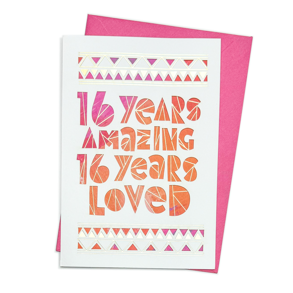 16th Birthday Card