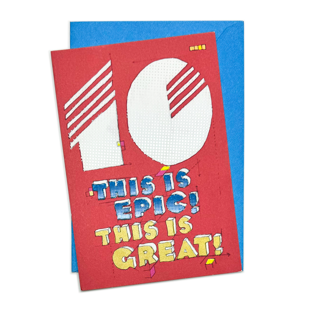 10th Birthday Card