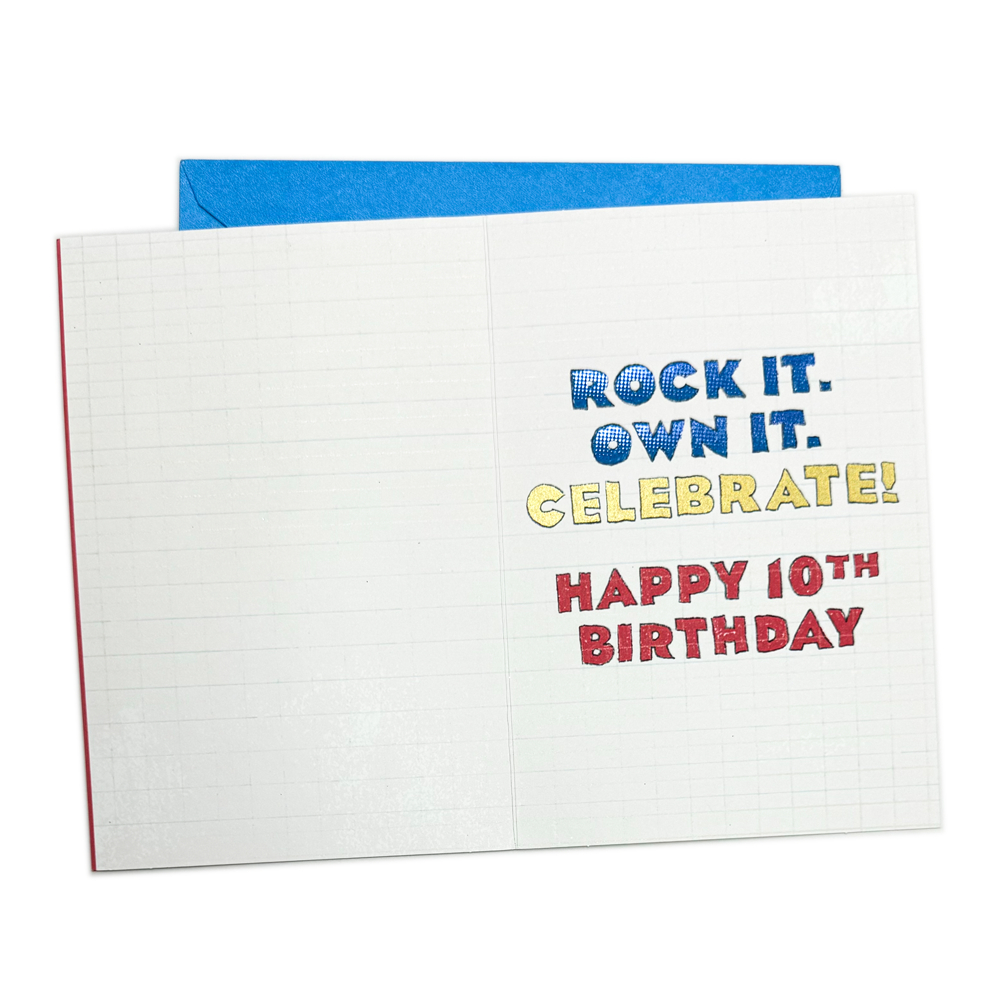 10th Birthday Card