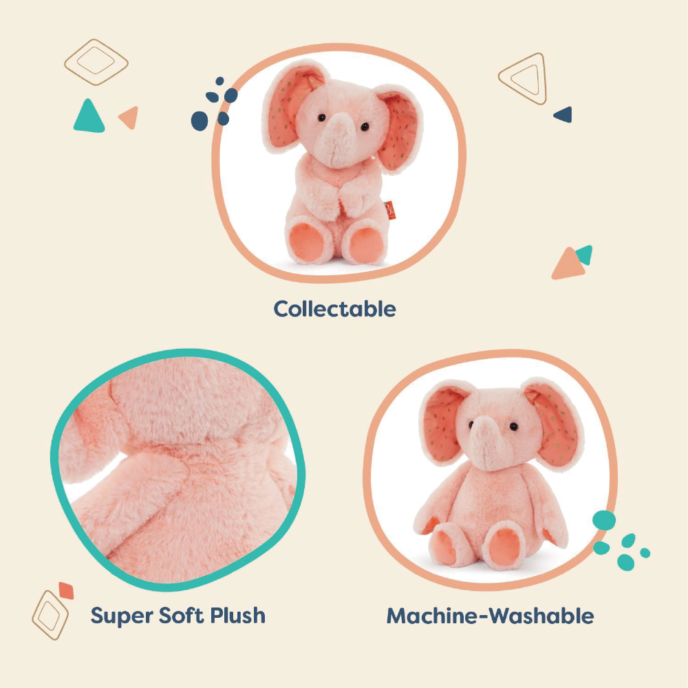 BX2047Z@B. CLASSIC PLUSH ELEPHANT - PINK