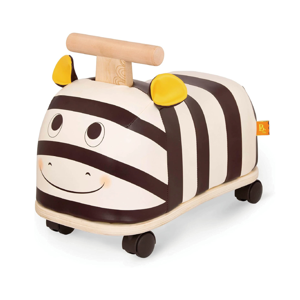 BX1949Z@B. ZEBRA WOODEN RIDE ON
