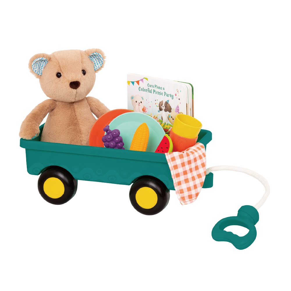 BX1964@B. CLASSIC PLUSH BEAR, BOOK & DELUXE PICNIC SET