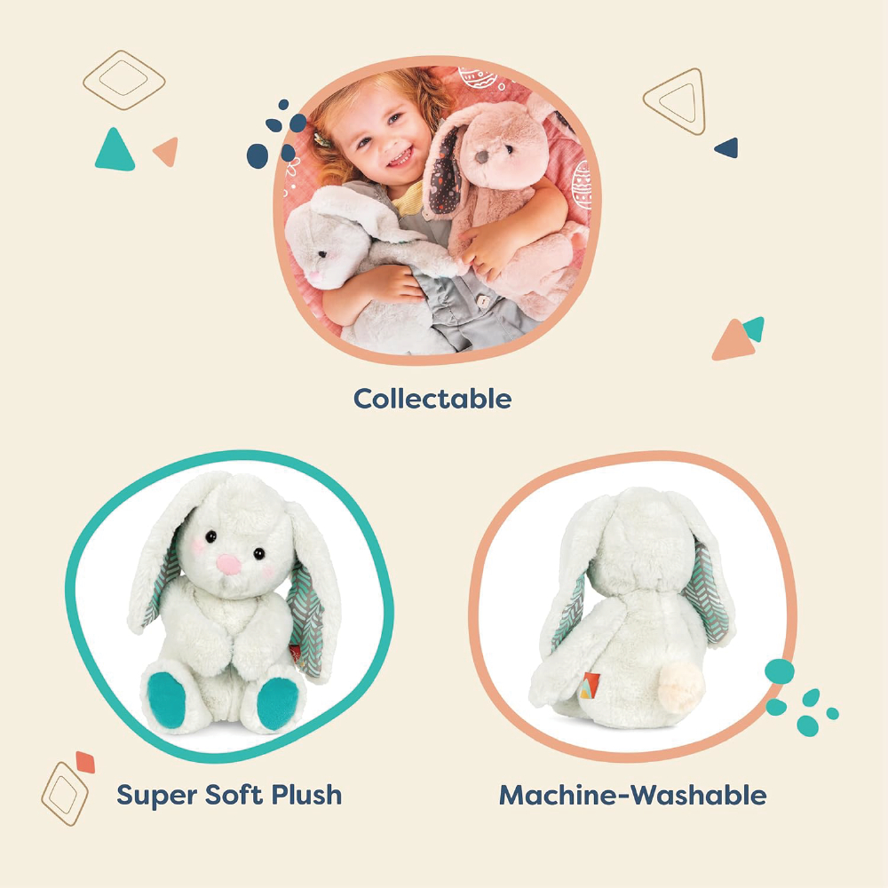 BX1784Z@B. CLASSIC PLUSH BUNNY - ICE GREY