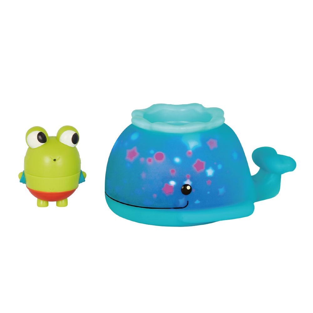 LB1712Z@LAND OF B. SQUIRT FROG & LIGHT-UP GLOW WHALE