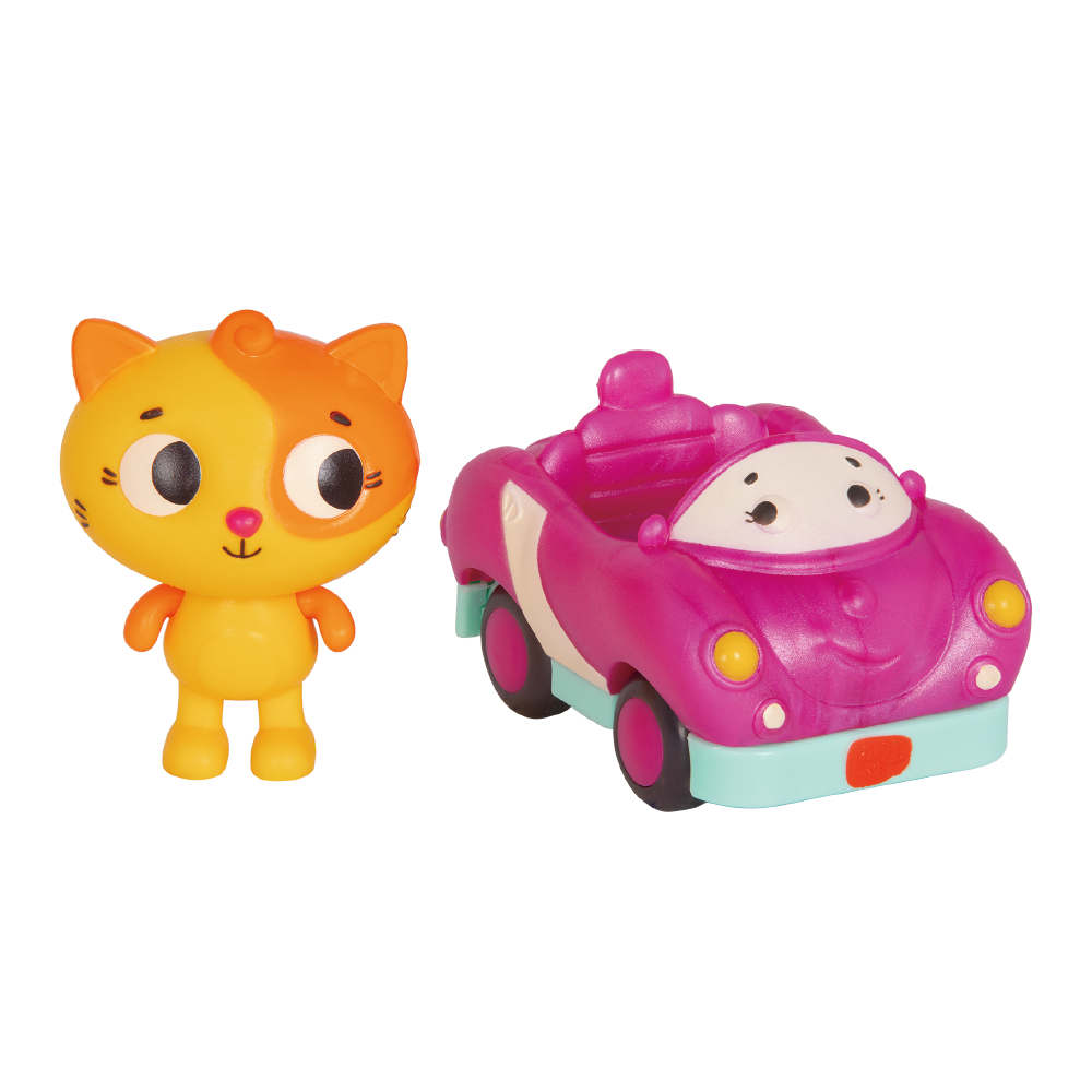 LB1704@LOB. CAT (LOLO) AND CAR (SMARTY PANTS)