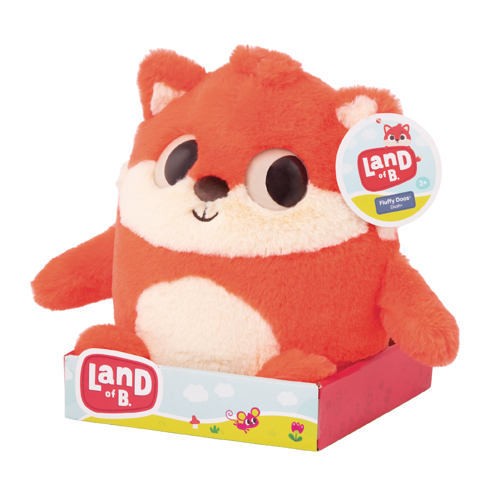 LB1907Z@FLUFFY PLUSH FOX
