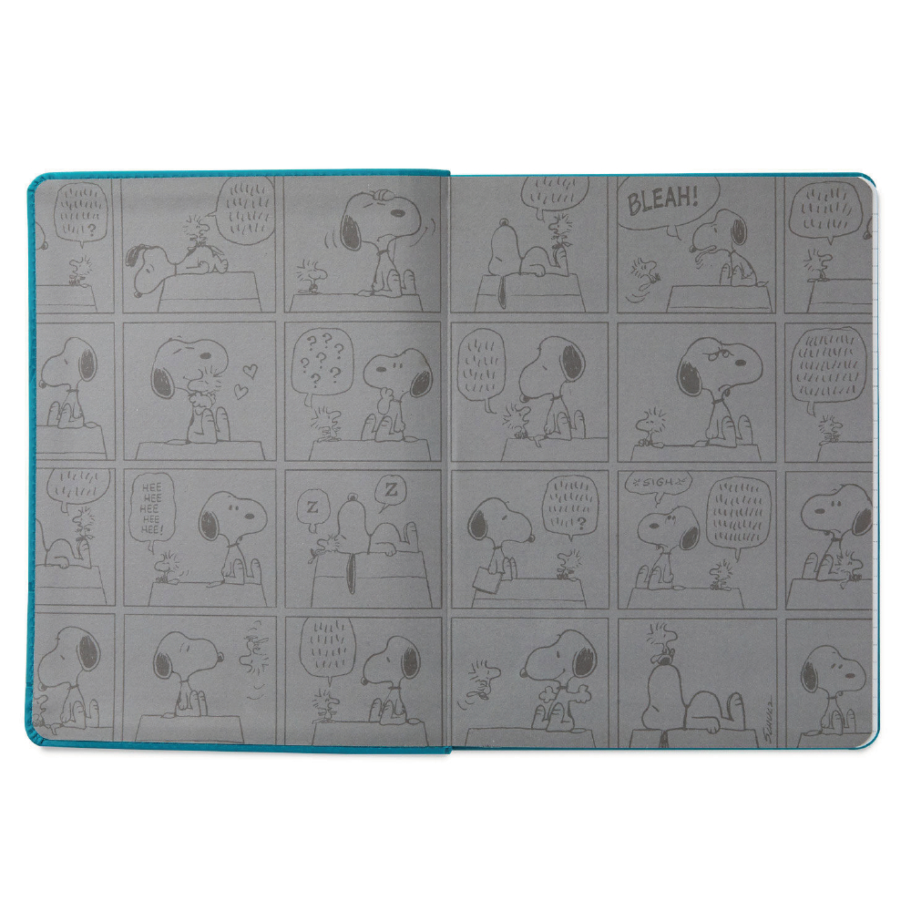 Peanuts® Snoopy and Woodstock Faux Leather Notebook