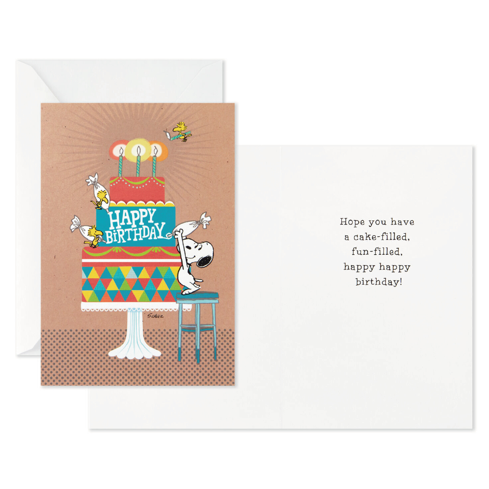 Peanuts® Snoopy Assorted Birthday Cards, Pack of 12