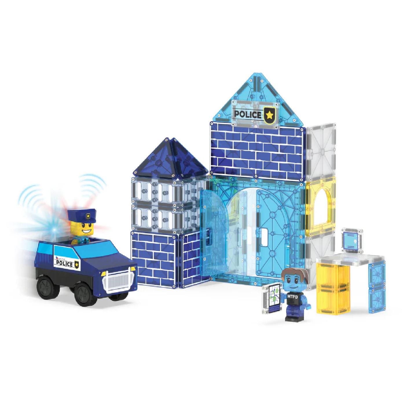 MAGT-252035PS@MAGNA-TILES Police Station