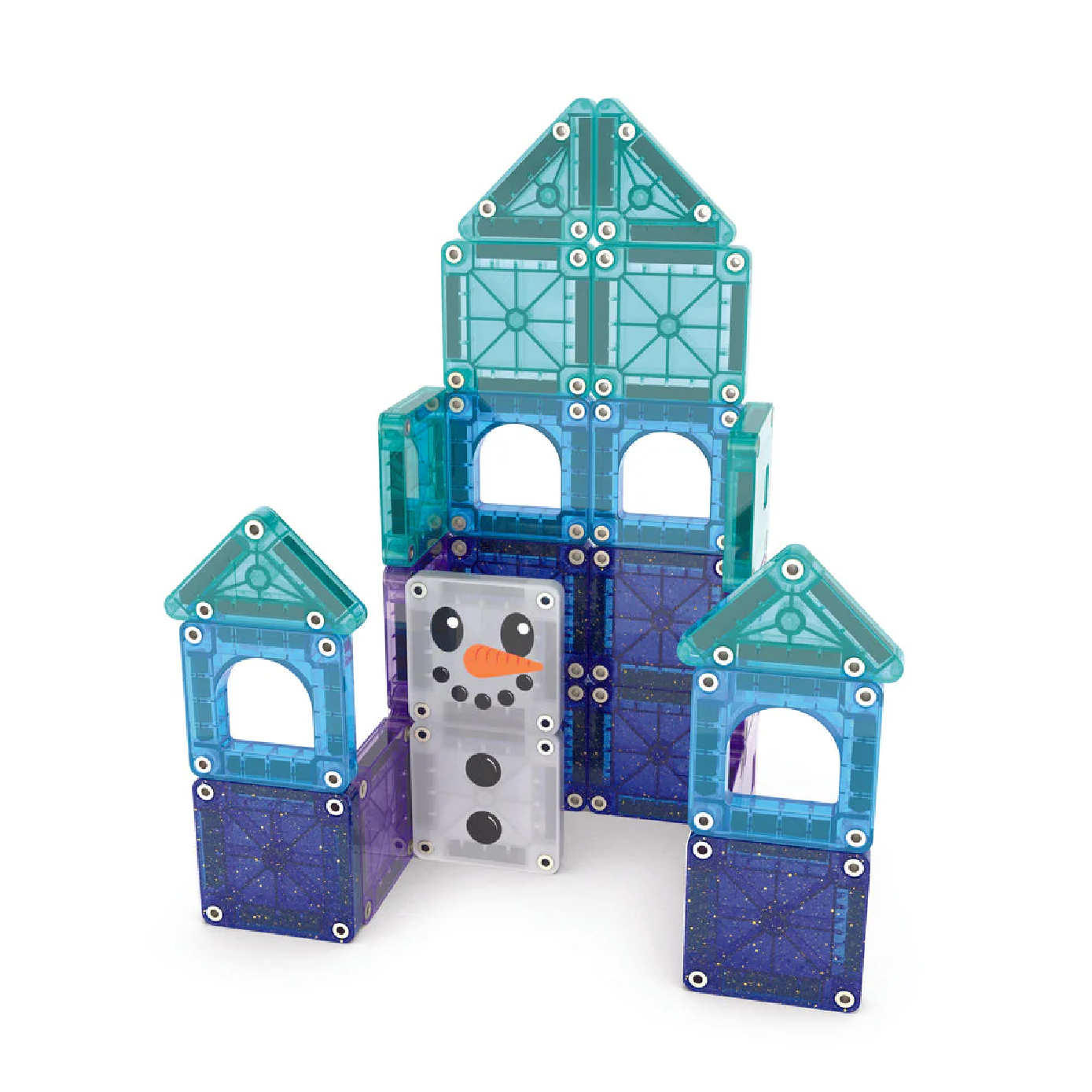 MAGNA-TILES microMAGS 26 Piece Winter Wonder Travel Set
