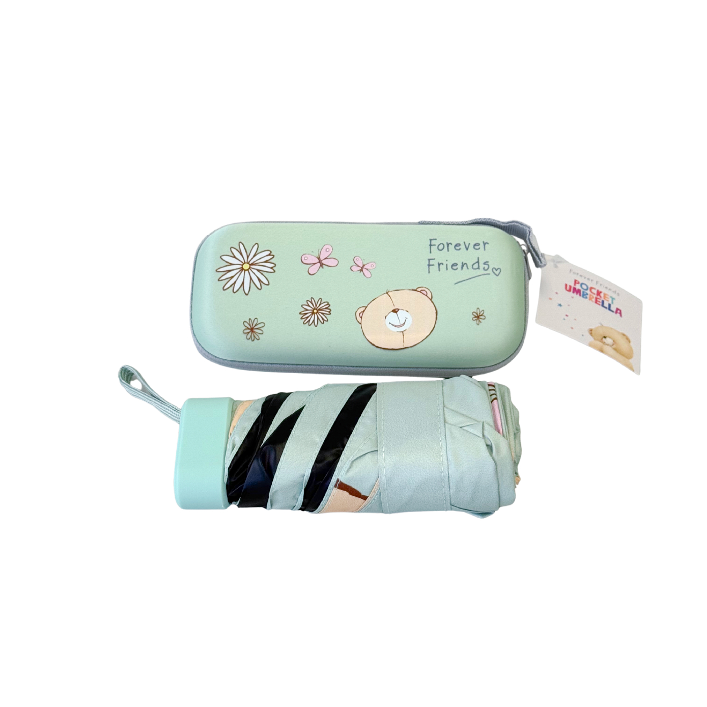 Forever Friends Pocket Umbrella (Green)