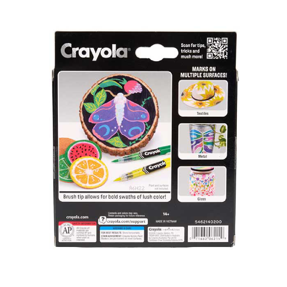 10 Ct Brush Acrylic Paint Markers