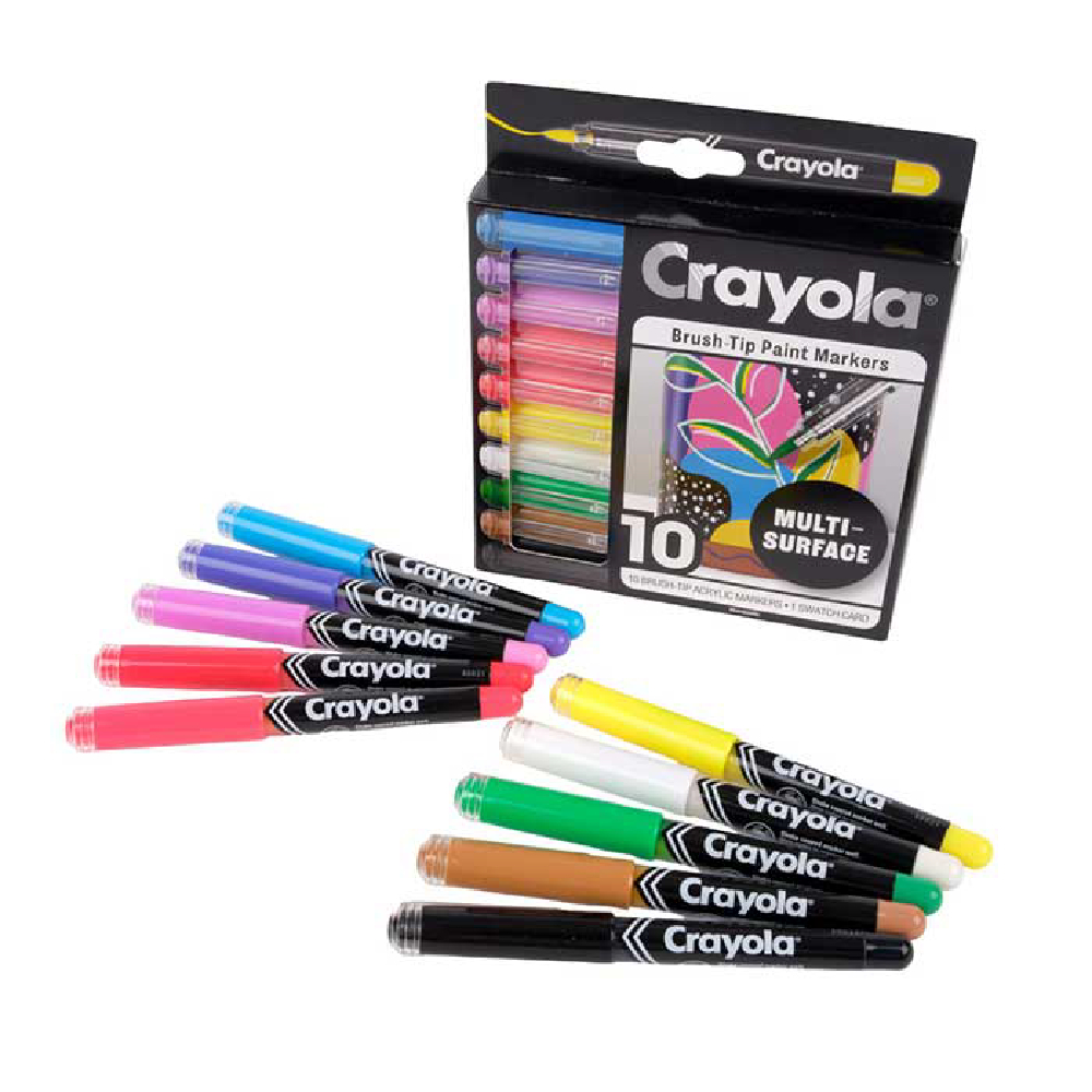 10 Ct Brush Acrylic Paint Markers