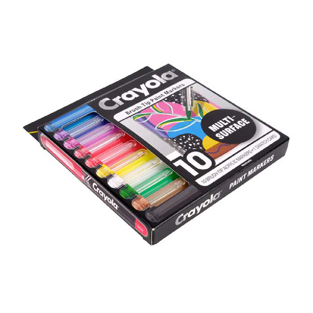10 Ct Brush Acrylic Paint Markers
