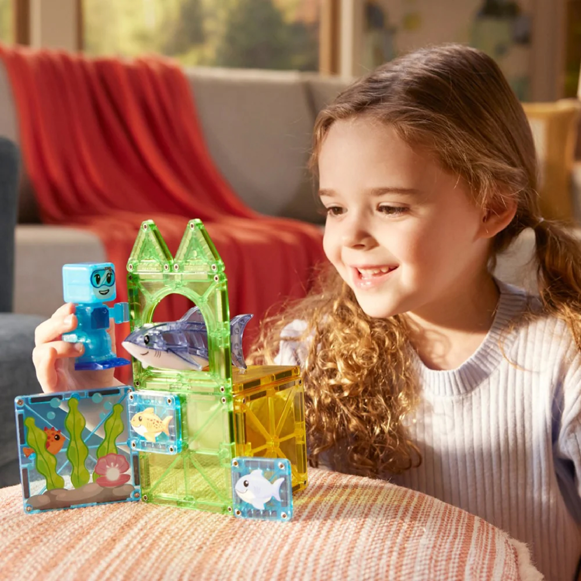 MAGNA-TILES Shark Dive 13 Piece Set