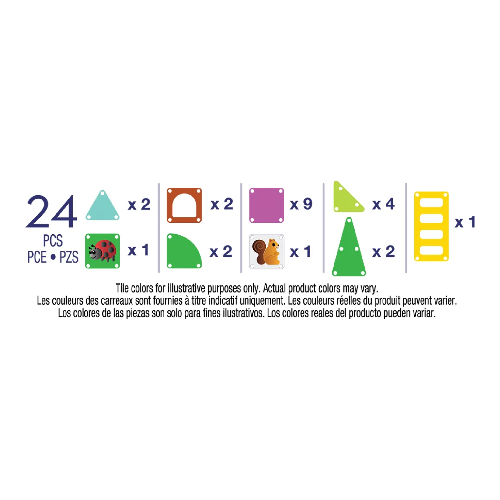 MAGNA-TILES microMAGS Tree House 24 Piece Travel Set