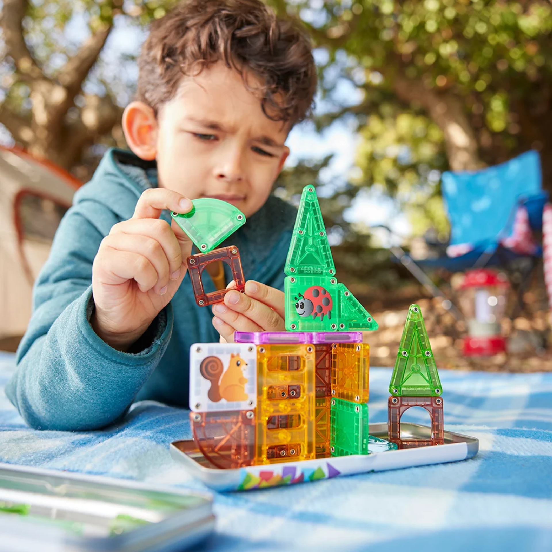 MAGNA-TILES microMAGS Tree House 24 Piece Travel Set