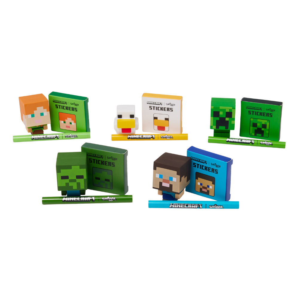 Minecraft Eraser Budz Stationery Blind Bag