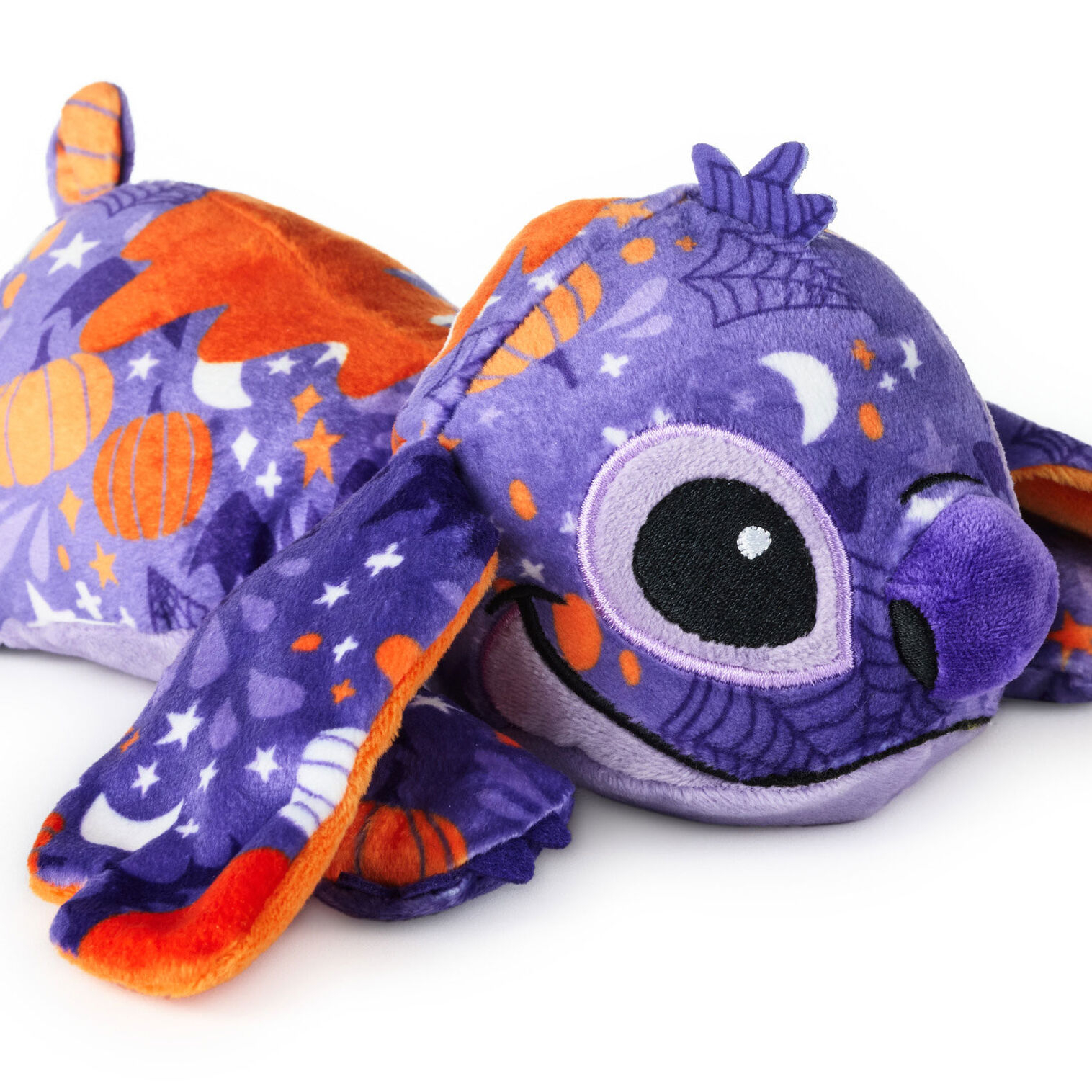 Disney Stitch Pumpkins and Bats Floppy Plush