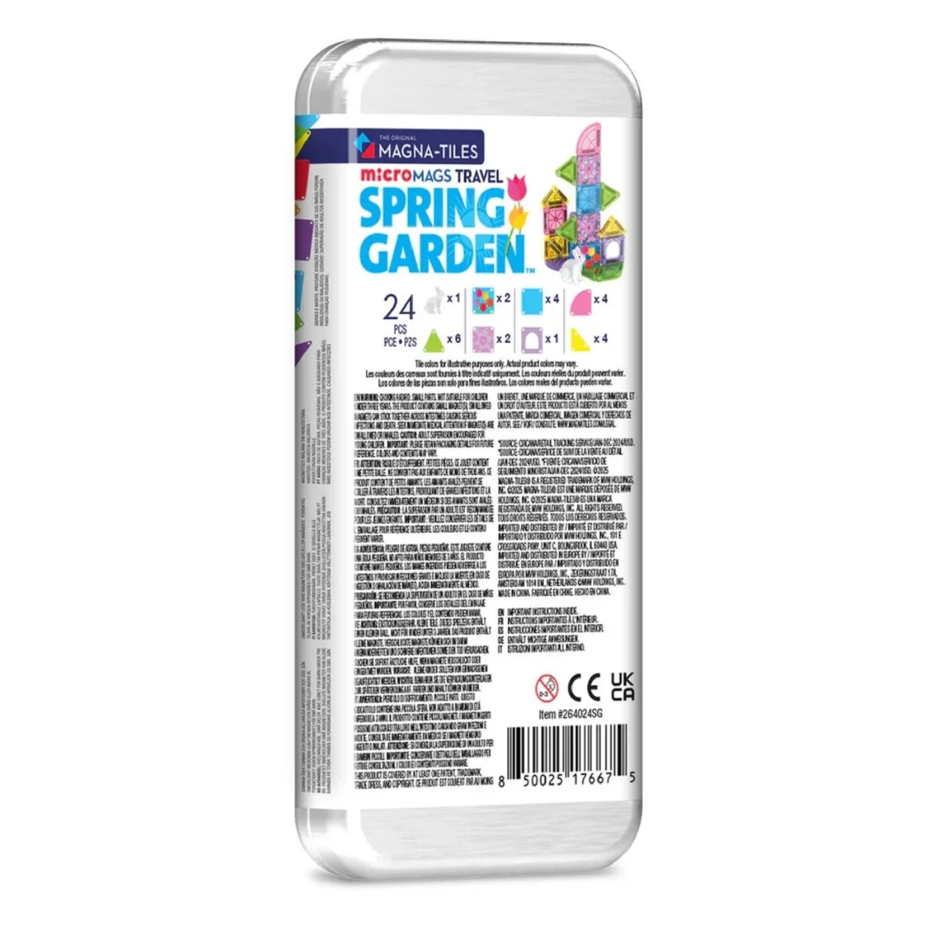 MAGT-264024SG@MAGNA-TILES Travel Set - Spring Garden