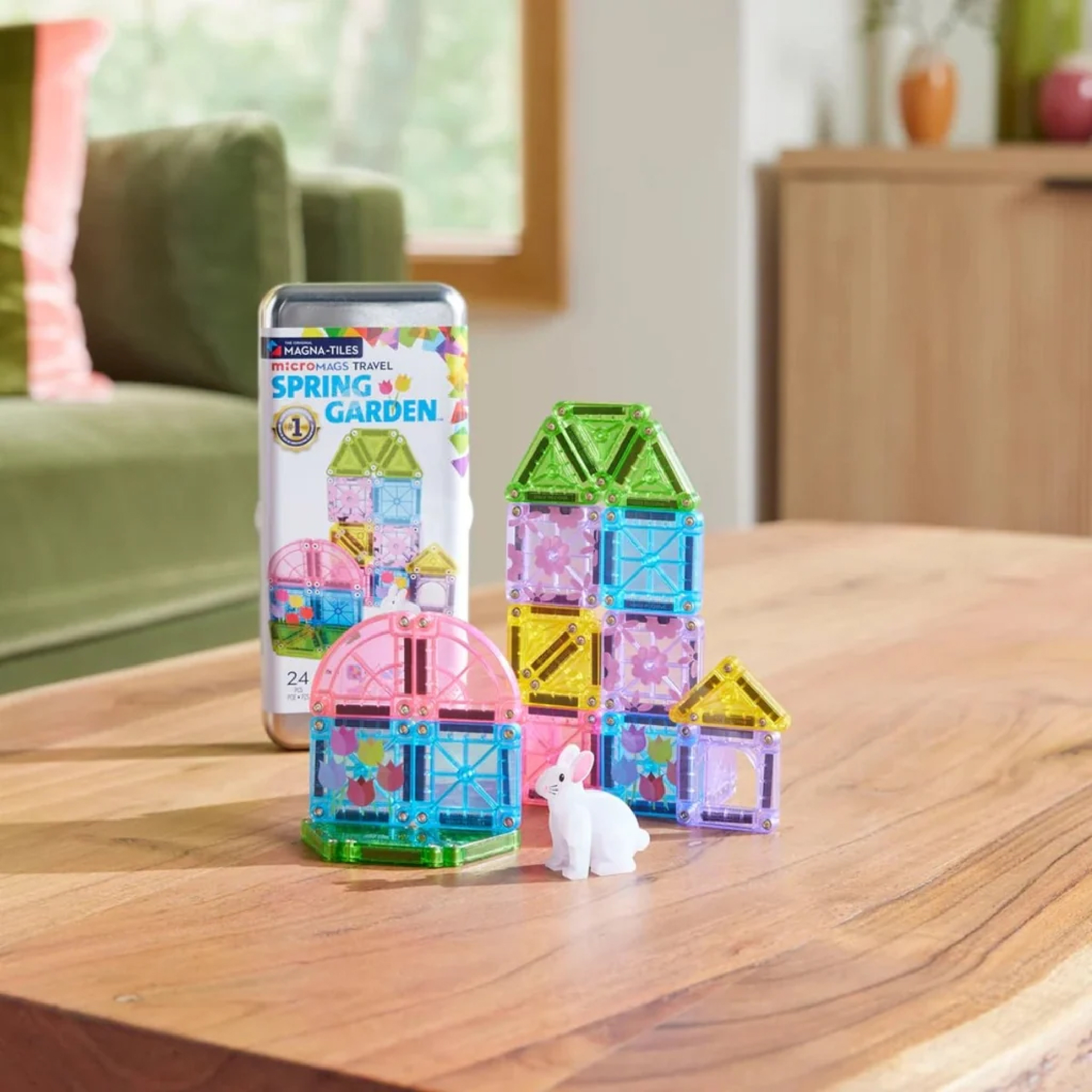 MAGT-264024SG@MAGNA-TILES Travel Set - Spring Garden