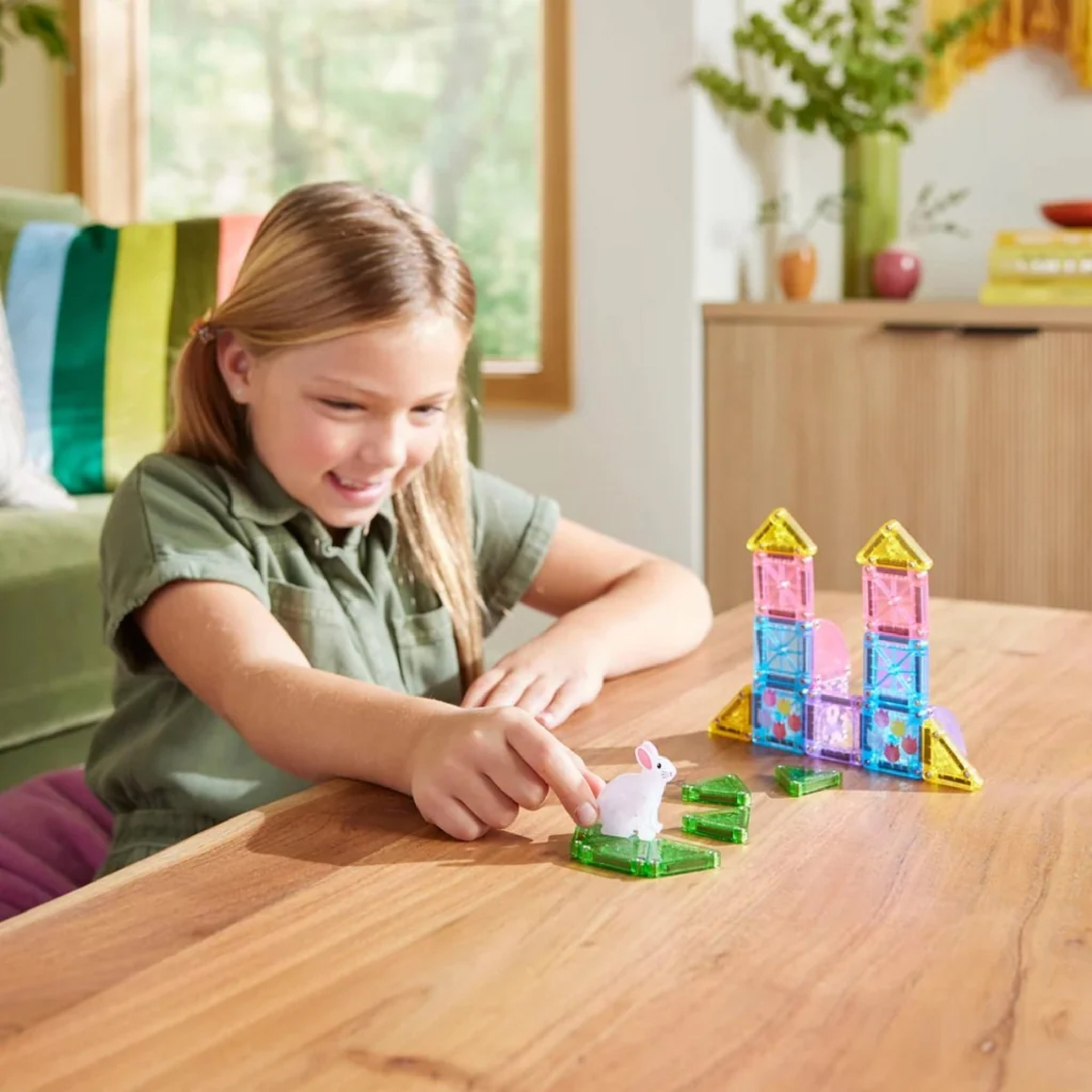 MAGT-264024SG@MAGNA-TILES Travel Set - Spring Garden