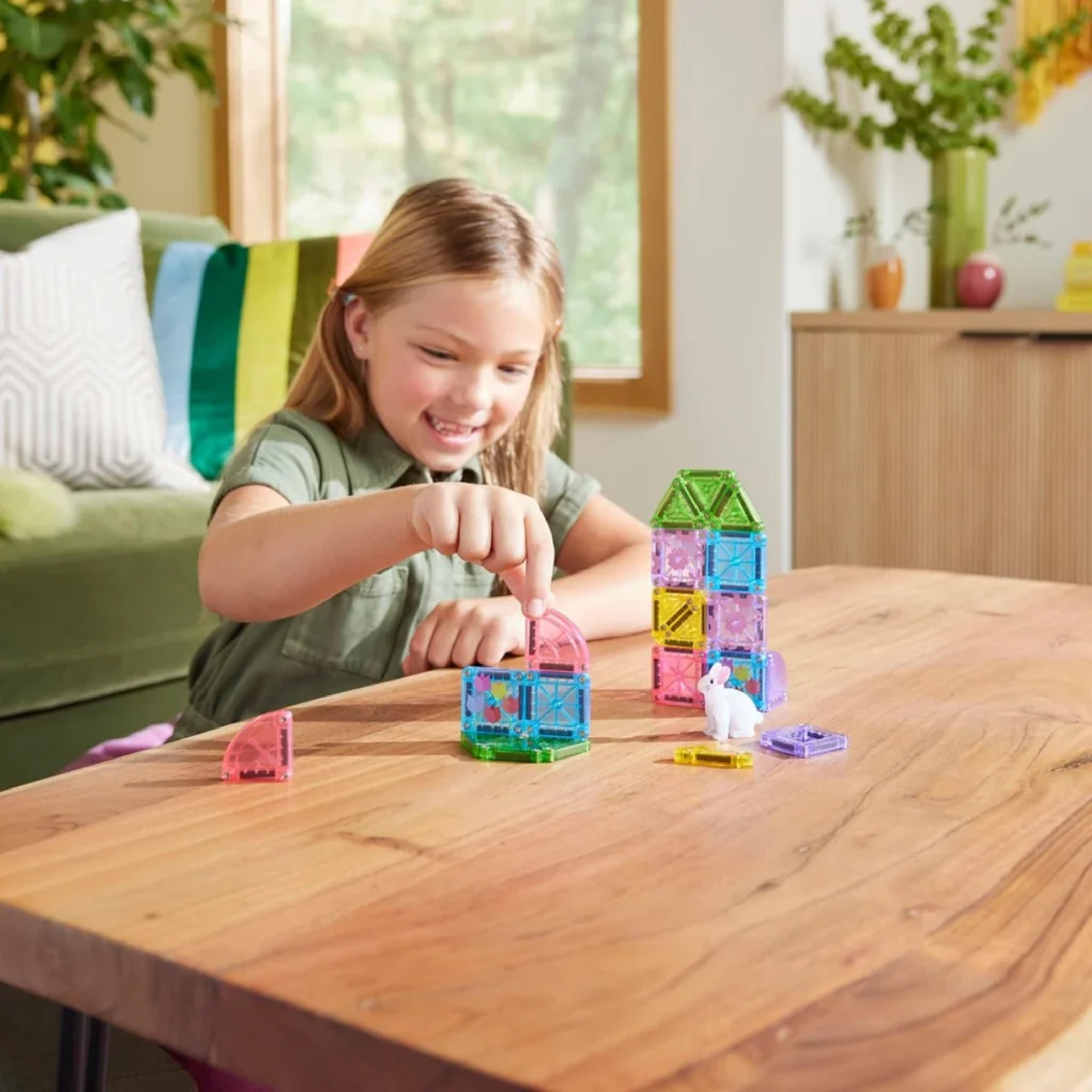 MAGT-264024SG@MAGNA-TILES Travel Set - Spring Garden